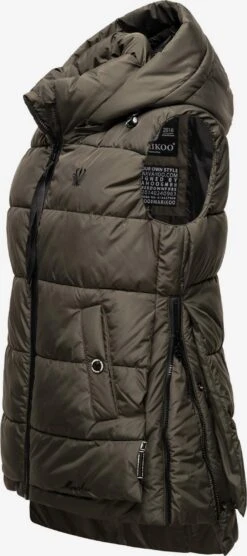 Marikoo Vestes Sans Manches Gilet Zarinaa Femme Anthracite -Veste Mode fb4ef13605ee78b734f0f45000f471d2