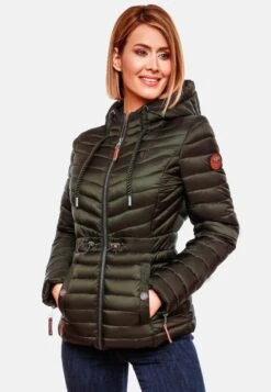Marikoo Vestes De Mi-saison Veste Mi-saison Aniyaa Femme Olive -Veste Mode fbb522722c0567c305bfacf9471347cb