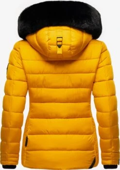 Marikoo Vestes Dhiver Veste D’hiver Qesraa Femme Jaune -Veste Mode fc0ac793b496588d3daf0e9c48b7b2dd