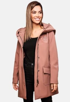 Marikoo Manteaux De Pluie Manteau Fonctionnel Mayleen Femme Rose -Veste Mode fed06e6b19110fe935b7e95189cc2352