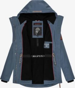 Marikoo Vestes De Mi-saison Veste Mi-saison Babetaa Femme Bleu-gris -Veste Mode feefdeb518c0f831b0a57245c299327e