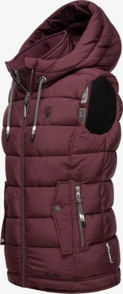 Marikoo Vestes Sans Manches Gilet Taisaa Femme Bordeaux -Veste Mode ff46aed8ffea4d0cd327f816b1e75fd1